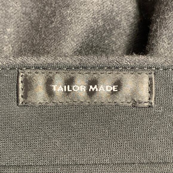 JIL SANDER Size 30 Grey Charcoal Twill Wool Tapered Dress Pants - Picture 4 of 7